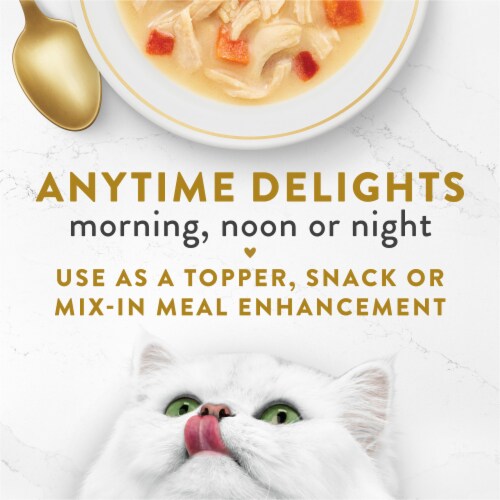 Fancy Feast Creamy Broths Creamy Chicken & Vegetables Wet Cat Food Perspective: top
