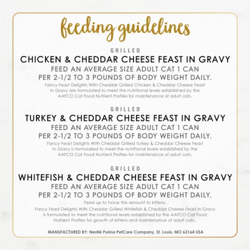 Purina® Fancy Feast® Delights with Cheddar Grilled Collecton Wet Cat Food Variety Pack Perspective: top