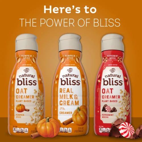 Coffee mate Natural Bliss Pumpkin Spice Flavored Liquid Coffee Creamer Perspective: top