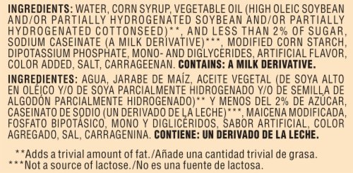 Coffee-mate Fat-Free Original Liquid Coffee Creamer Perspective: top