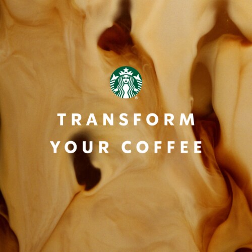 Starbucks Cinnamon Dolce Flavored Coffee Creamer Inspired by Cinnamon Dolce Latte Perspective: top
