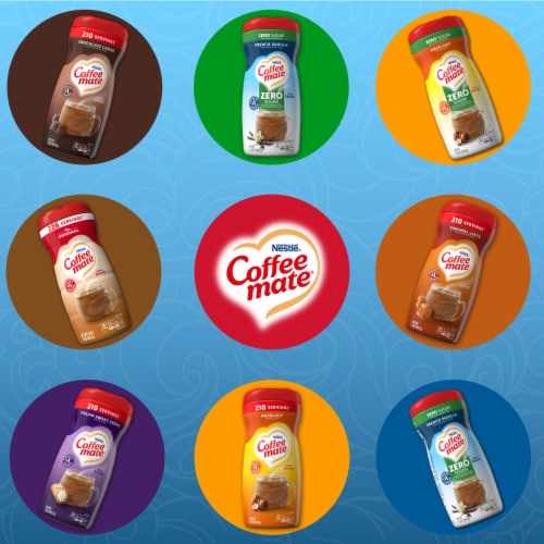 Nestle Coffee mate French Vanilla Sugar Free Powder Coffee Creamer Perspective: top