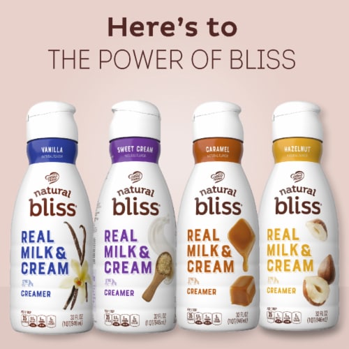 Coffee mate Natural Bliss Hazelnut All Natural Liquid Coffee Creamer Perspective: top