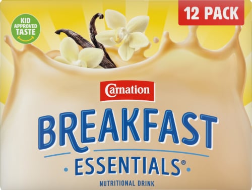 Carnation Breakfast Essentials Classic French Vanilla Nutritional Drink Perspective: top