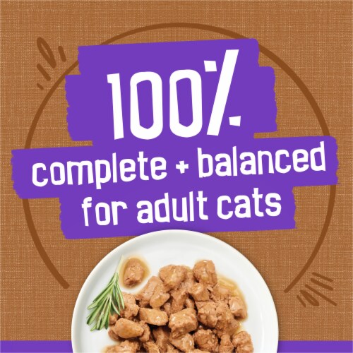 Purina Friskies Meaty Bits Wet Cat Food in Gravy Gourmet Grill Perspective: top