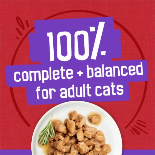 Purina Friskies Meaty Bits Wet Cat Food in Gravy Beef Perspective: top