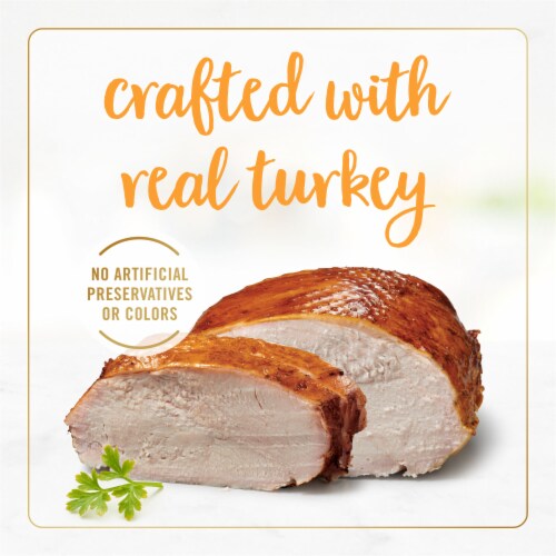 Purina Fancy Feast Sliced Wet Cat Food in Gravy Turkey Feast Perspective: top