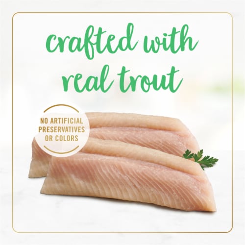 Purina Fancy Feast Flaked Wet Cat Food Trout Feast Perspective: top