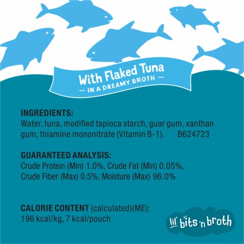Purina Friskies Lickable Cat Food Toppers Bits ‘n Broth With Flaked Tuna in a Dreamy Broth Perspective: top