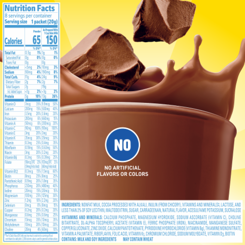 Carnation Breakfast Essentials Light Start Nutritional Powder Drink Mix Rich Chocolate Perspective: top
