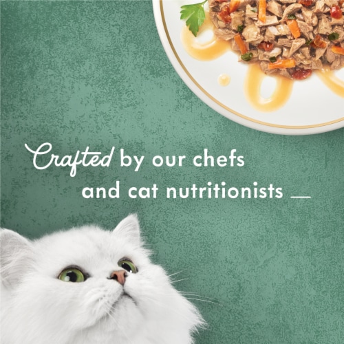 Purina Fancy Feast Medleys Wet Cat Food Wild Salmon Primavera Perspective: top