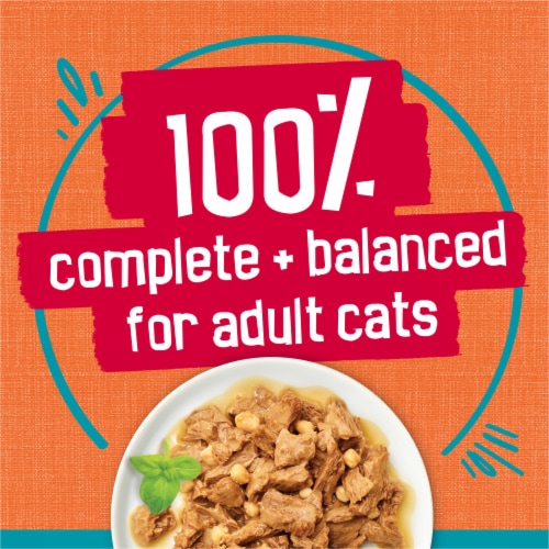 Purina Friskies Tasty Treasures Wet Cat Food Prime Filets Chicken & Tuna in Gravy Perspective: top