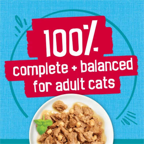 Purina Friskies Tasty Treasures Wet Cat Food Prime Filets Ocean Fish & Tuna in Sauce Perspective: top