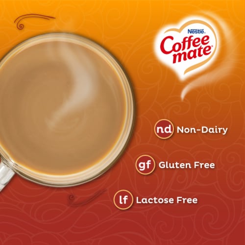 NESTLE COFFEE-MATE Caramel Latte Coffee Creamer Canister Perspective: top