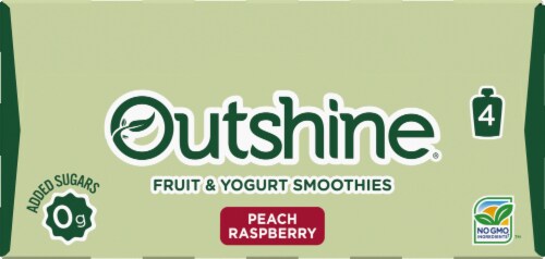 Outshine® Peach Raspberry Fruit & Yogurt Smoothies Perspective: top