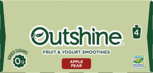 Outshine Fruit & Yogurt Vanilla Pear Smoothie Pouch Perspective: top