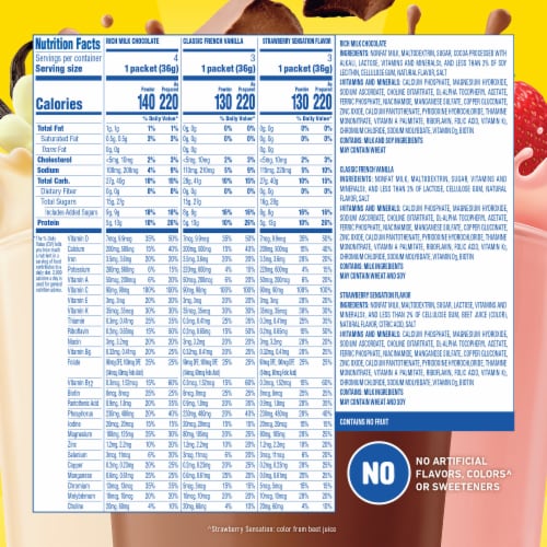 Carnation Breakfast Essentials Powder Drink Mix Variety Pack Perspective: top
