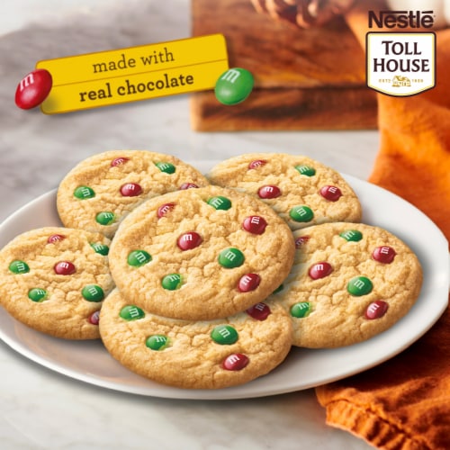 Nestle Toll House M&M'S Minis Holiday Refrigerated Sugar Cookie Dough Perspective: top