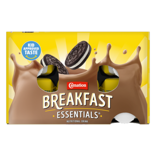 Carnation Breakfast Essentials® Cookies and Cream Nutritional Drinks Perspective: top