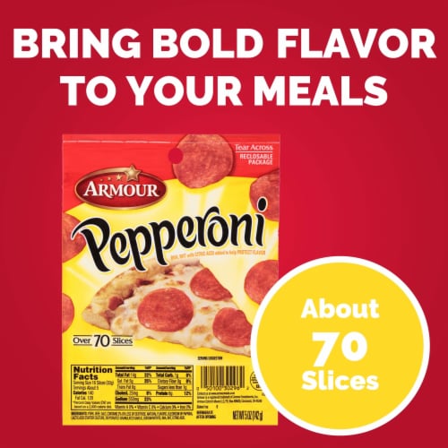 Armour Pepperoni Slices Perspective: top