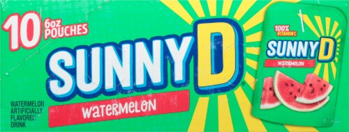 SunnyD® Watermelon Juice Pouches Perspective: top