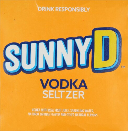 Sunny D Vodka Hard Seltzer Perspective: top