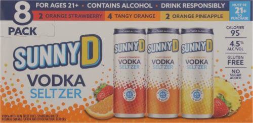 Sunny D Vodka Seltzer Variety Pack Perspective: top