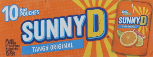 Sunny D® Tangy Original Pouches Perspective: top