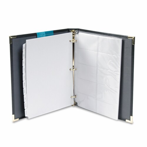 Samsill® BNDR,BUS CD,LTR SZ,1 ,BK 81080 Perspective: top