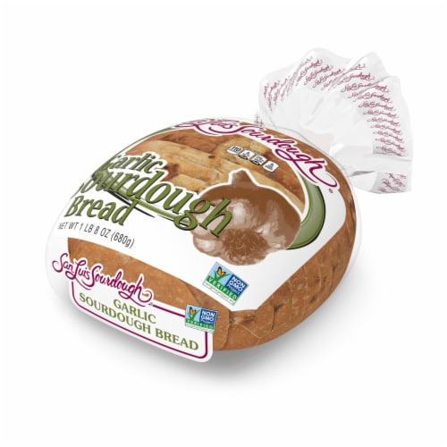 San Luis Sourdough Garlic Bread Perspective: top