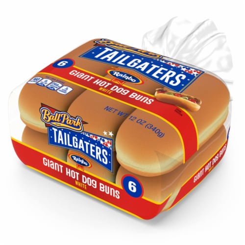 Rainbo Tailgaters Giant Hot Dog Buns Perspective: top