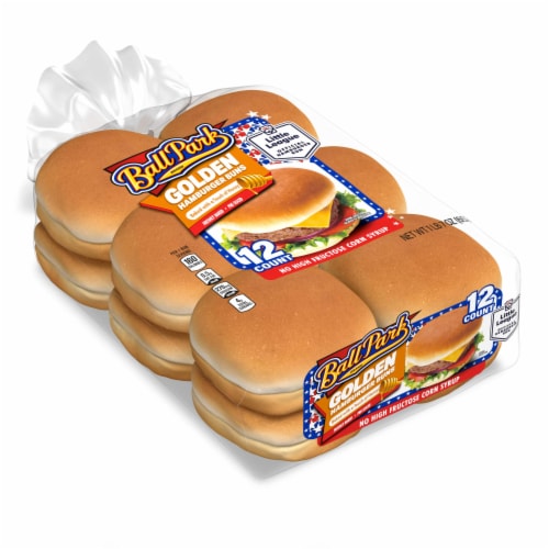 Ball Park Golden Hamburger Buns Perspective: top