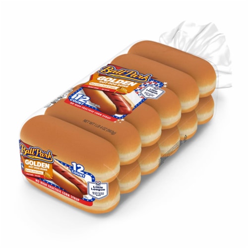 Ball Park Golden Hot Dog Buns Perspective: top