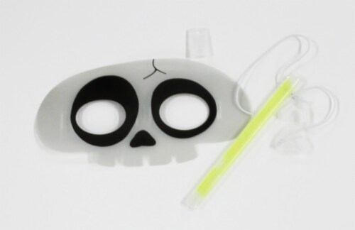Glow Fun Skull Halloween Eye Mask Perspective: top