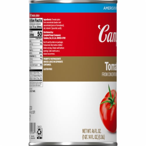 Campbell's® Tomato Juice From Concentrate Perspective: top