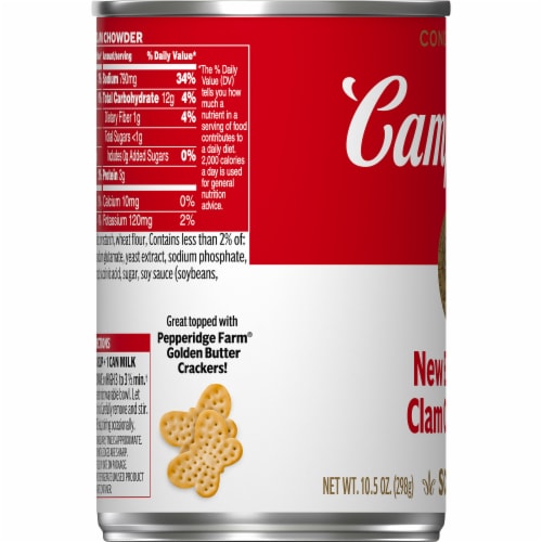 Campbell’s® Condensed New England Clam Chowder Perspective: top