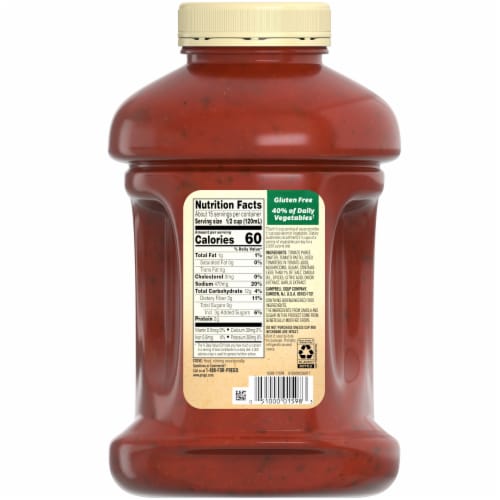 Prego® Mushroom Pasta Sauce Perspective: top