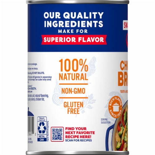 Swanson® 100% Natural Chicken Broth Perspective: top