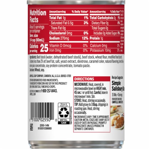 Campbell's® Beef Gravy Perspective: top