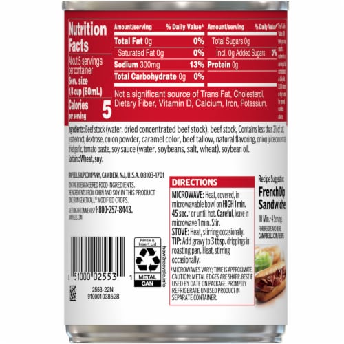 Campbell's® Au Jus Gravy Perspective: top