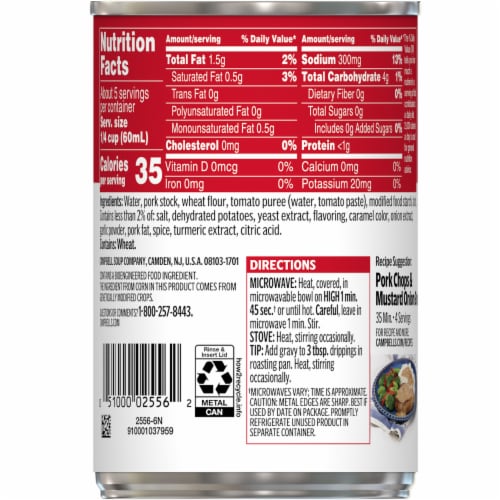 Campbell's® Golden Pork Gravy Perspective: top
