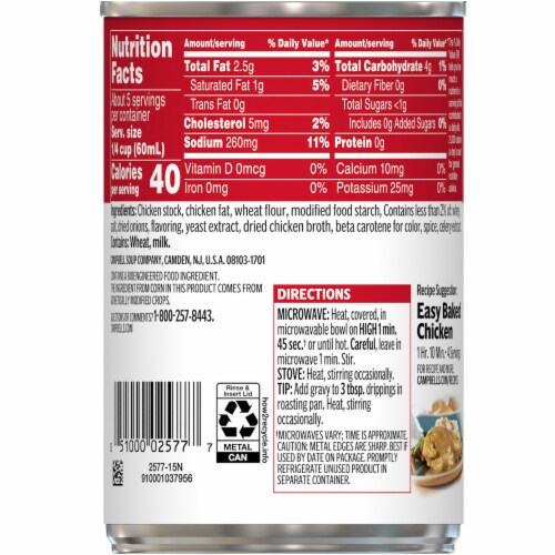 Campbell's® Chicken Gravy Perspective: top