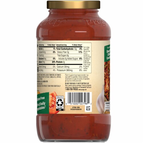 Prego® Mushroom Pasta Sauce Perspective: top