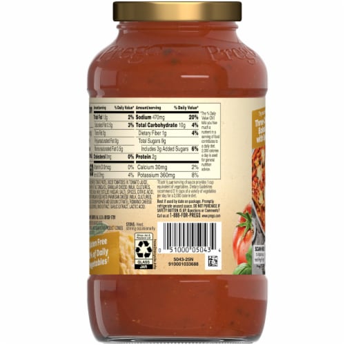 Prego® Three Cheese Pasta Sauce Perspective: top