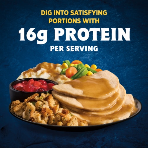 Hungry-Man Carved White Meat Roasted Turkey Frozen Meal Perspective: top