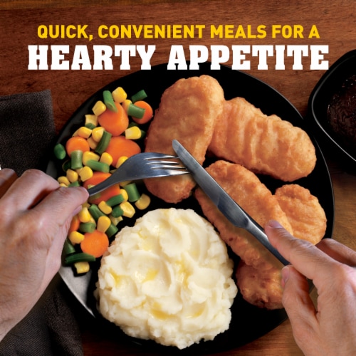 Hungry-Man Beer Battered Chicken Frozen Meal Perspective: top