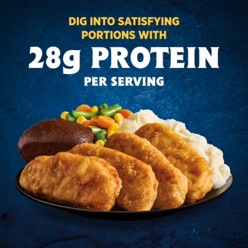 Hungry-Man Beer Battered Chicken Frozen Meal Perspective: top