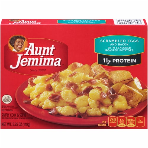 Aunt Jemima Eggs & Bacon Entree Perspective: top