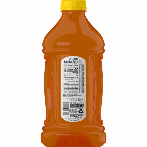 V8 Splash Tropical Blend Flavored Juice Beverage Bottle Perspective: top