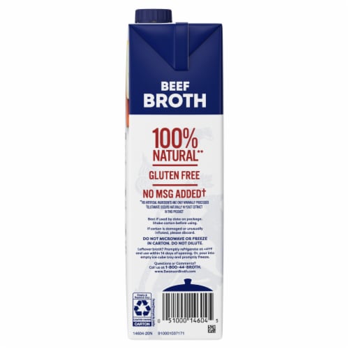 Swanson® 100% Natural Beef Broth Perspective: top
